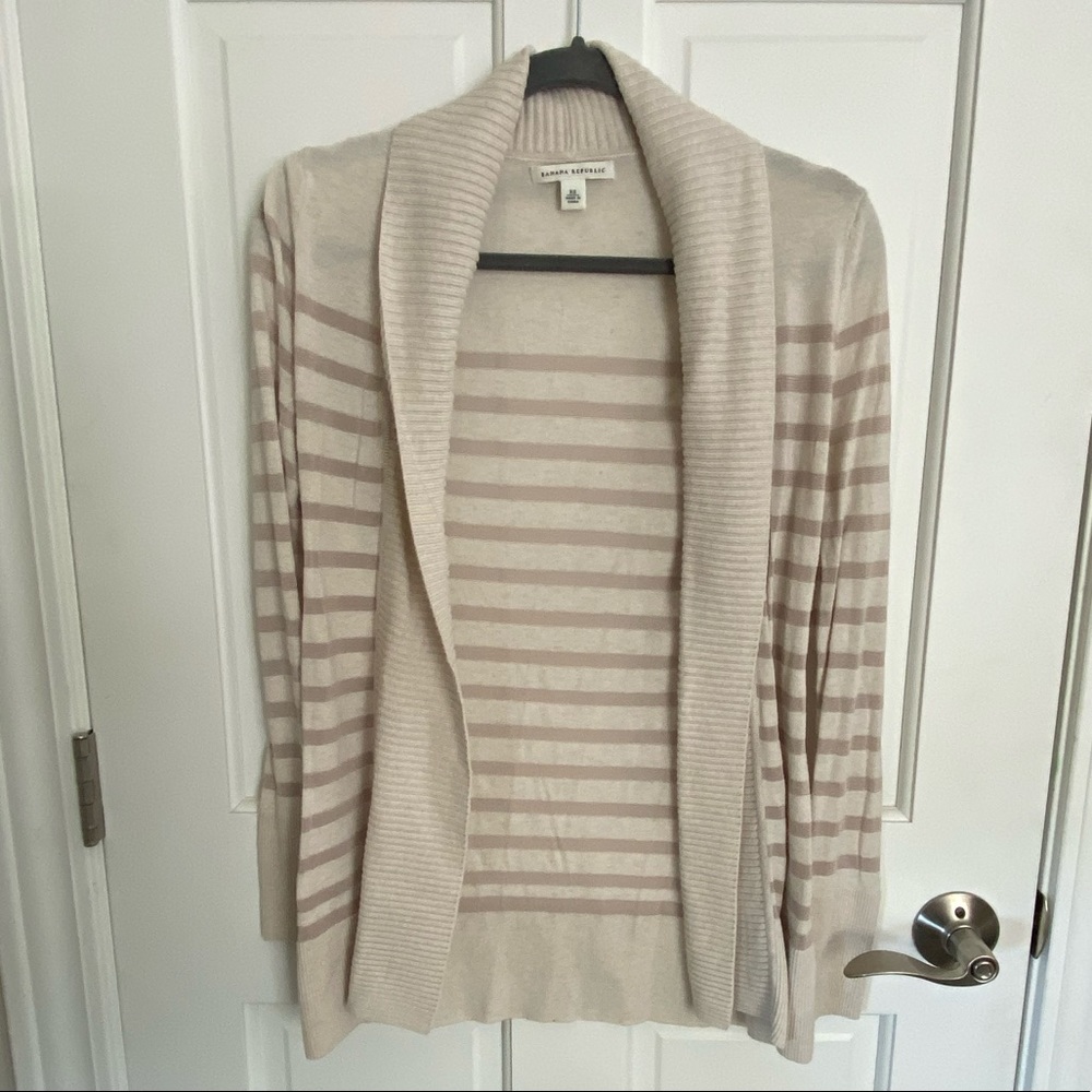 Banana Republic striped open cardigan